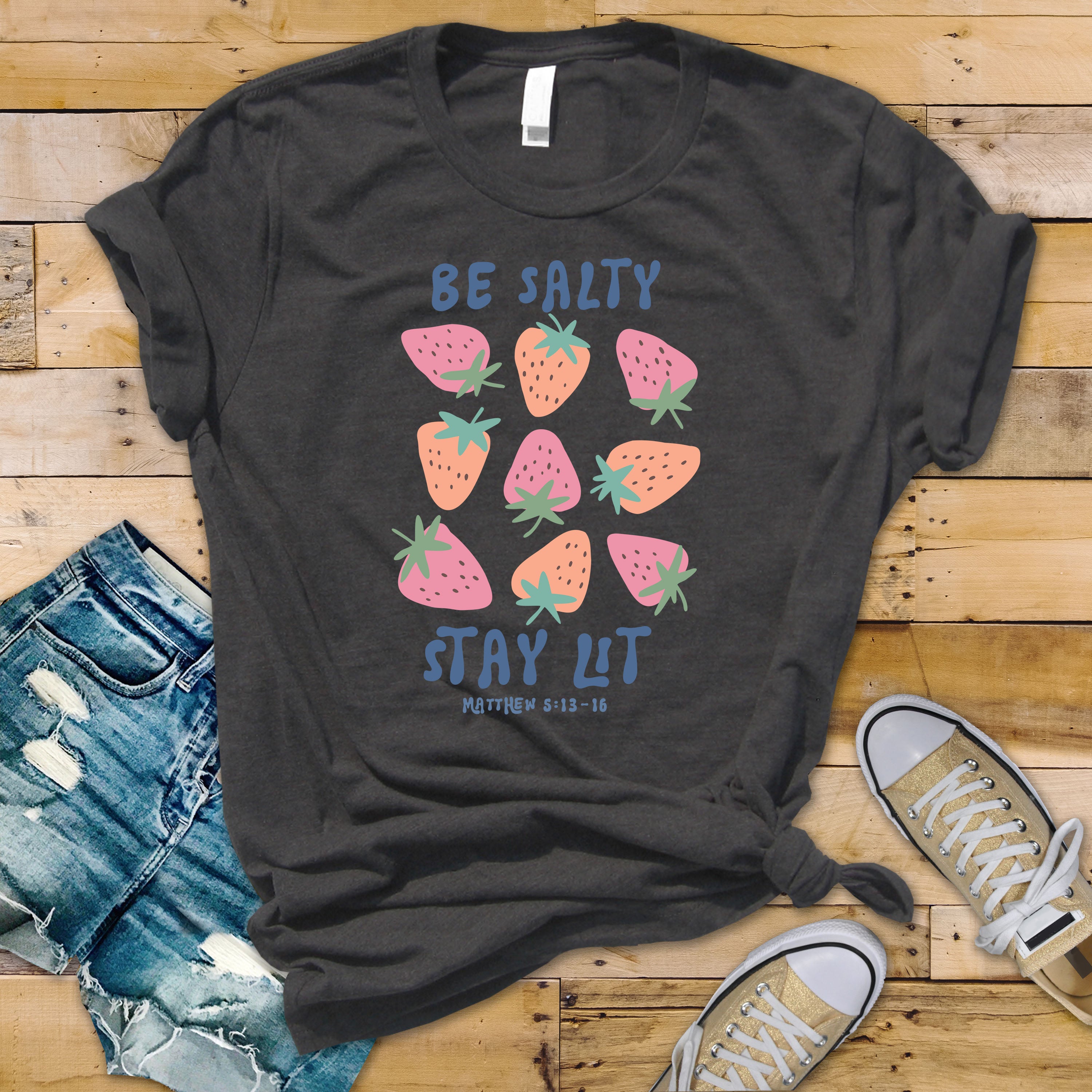 Be Salty Stay Lit Strawberry – 11" DTF Transfer