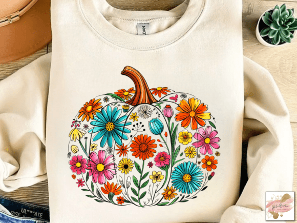 Floral Pumpkin Boho Fall Pumpkin