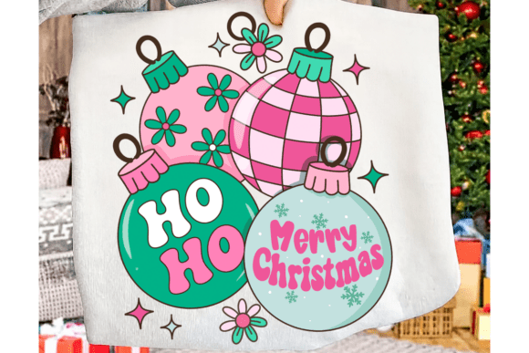 Ho Ho Merry Christmas Ornaments DTF Transfer – 11”